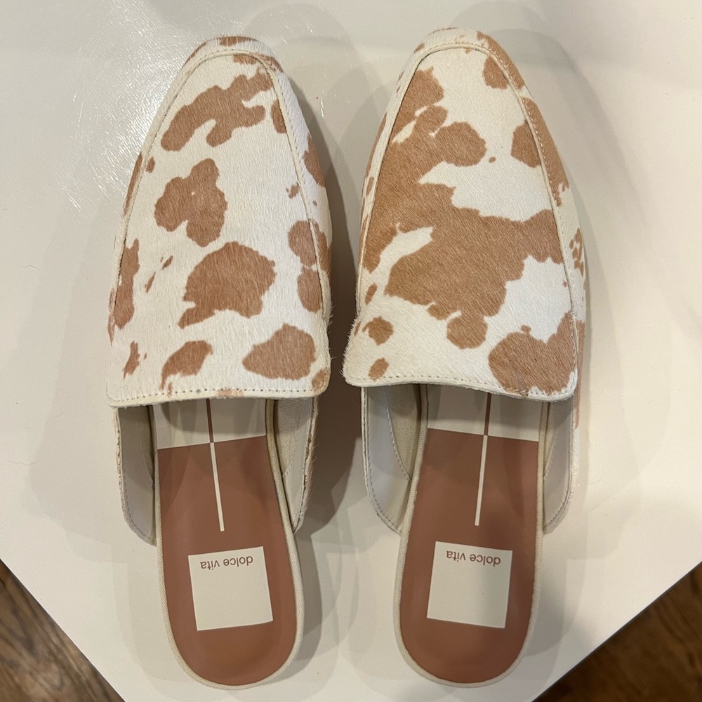 Halee calf hair tan flats dolce vita 6.5